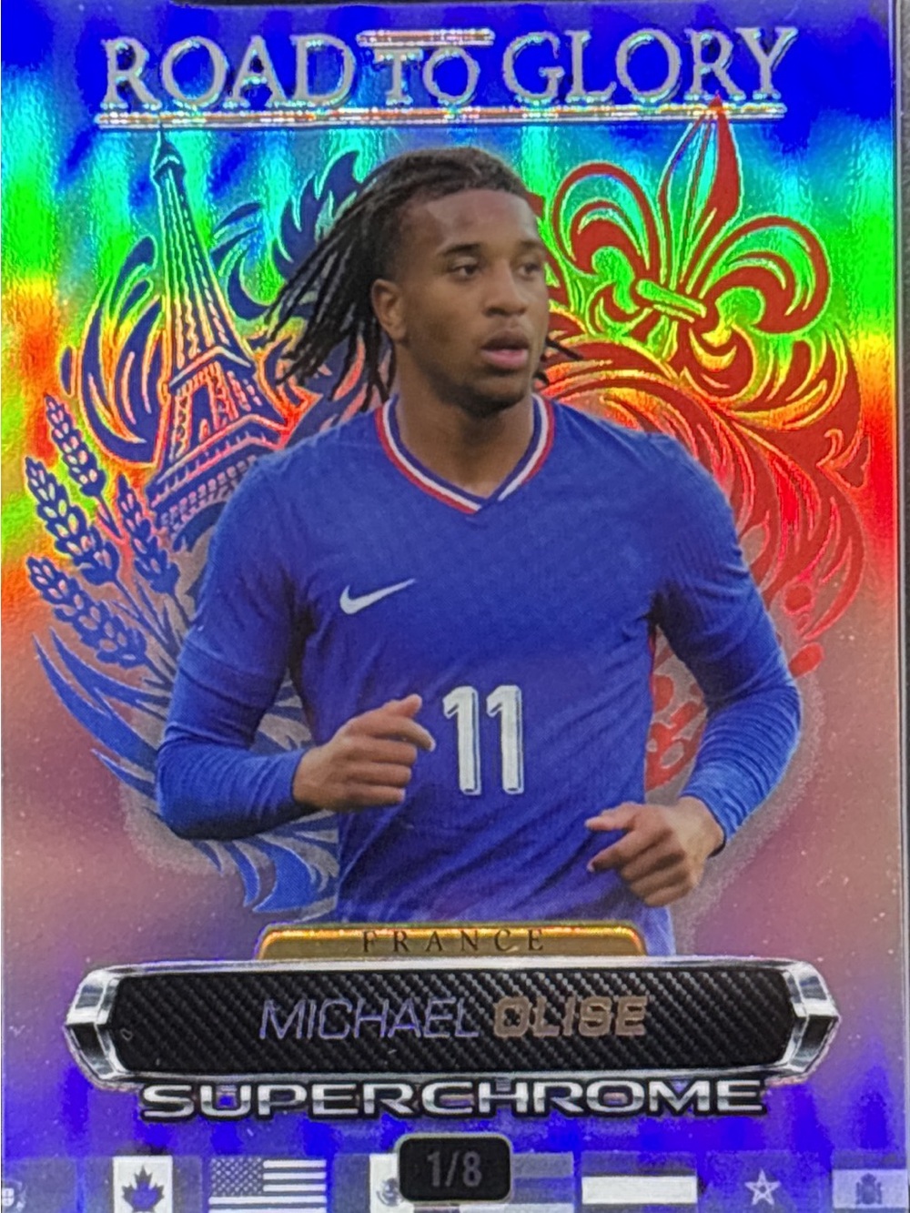 Wild Card SuperChrome Michael Olise Soccer Trading Card - LE 1/8